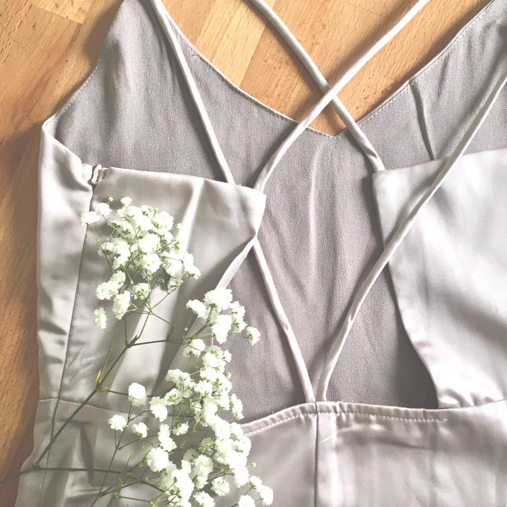 Mod Ref Silver Dress from Clad&Cloth, Size Small